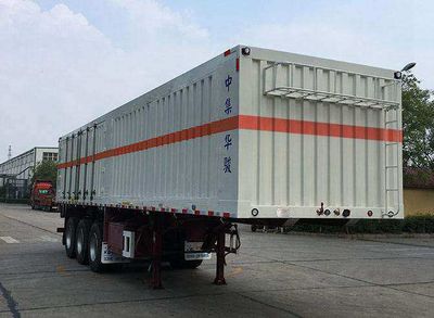 Huajun  ZCZ9400XZWJ Miscellaneous dangerous goods box transport semi-trailer