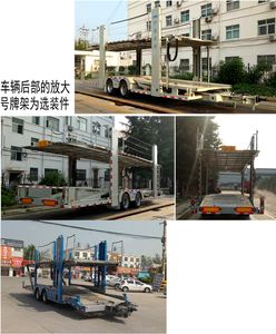 Liangshan Dongyue  CSQ9170TCL Central axle vehicle transport trailer