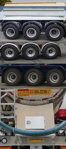 Kaile  AKL9400GFLL1 Aluminum alloy medium density powder material transportation semi-trailer