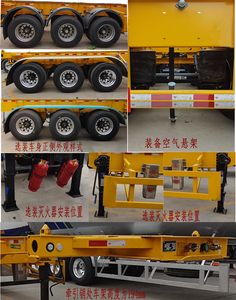 Shengrun  SKW9401TWY Transport semi-trailer of dangerous goods tank frame