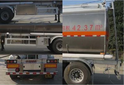 Special transport  DTA9407GYY Aluminum alloy oil transport semi-trailer