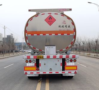 Zhuanwei  HTW9401GYYLC Aluminum alloy oil transport semi-trailer