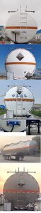 Tonghua  THT9405GFWF Tank transport semi-trailer for corrosive substances