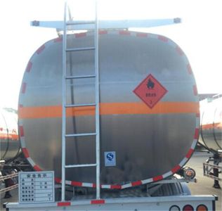 Dongfeng  DFZ9403GRY Aluminum alloy flammable liquid tank transport semi-trailer