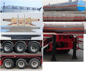 Zhengkang Hongtai brand automobiles HHT9400GFWA Tank transport semi-trailer for corrosive substances