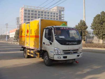 Jiangte brand automobiles JDF5080XRYB5 Flammable liquid box transport vehicle