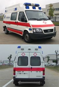 Jiangling Quanshun brand automobiles JX5044XJHMCB ambulance