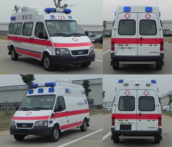 Jiangling Quanshun brand automobiles JX5044XJHMCB ambulance