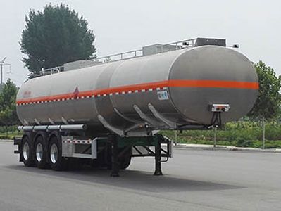 Lingyu  CLY9407GYYE Aluminum alloy oil transport semi-trailer