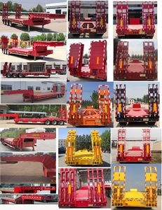 Zhongshun Guangxin brand automobiles HGX9400TDP Low flatbed semi-trailer