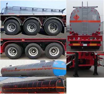 Zhengkang Hongtai brand automobiles HHT9404GRYC Flammable liquid tank transport semi-trailer