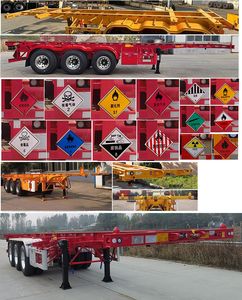 Tonghua  WTY9400TWY30 Transport semi-trailer of dangerous goods tank frame