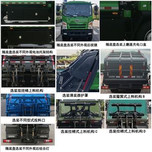 Yutong  YTZ5125ZYSD0BEV Pure electric compression garbage truck