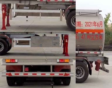 Chufei  CLQ9400GYYA Aluminum alloy oil transport semi-trailer