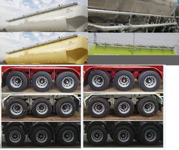 Lingyu  CLY9409GFLC Low density powder material transportation semi-trailer