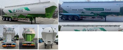 Lingyu  CLY9409GFLC Low density powder material transportation semi-trailer