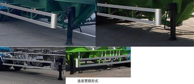 Lingyu  CLY9409GFLC Low density powder material transportation semi-trailer