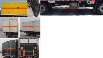 Jiefang Automobile CA5085XRQP40K2L2E5A84 Flammable gas box transport vehicle