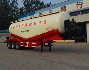 Guangtongda brand automobiles JKQ9406GFL Medium density powder material transportation semi-trailer