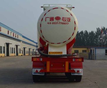 Guangtongda brand automobiles JKQ9406GFL Medium density powder material transportation semi-trailer