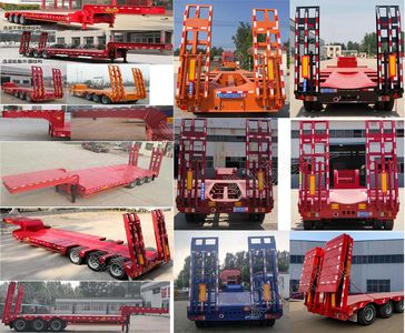 Liyuanda brand automobiles LWY9360TDP Low flatbed semi-trailer