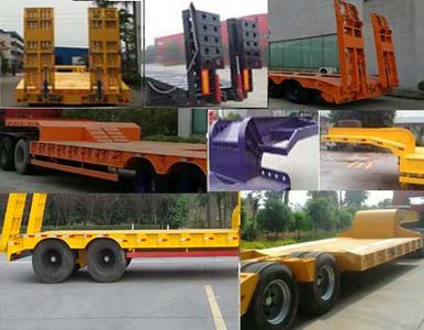 Huilian Automobile HLC9343TDP Low flatbed semi-trailer