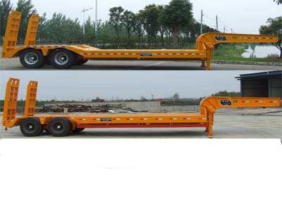 Huilian Automobile HLC9343TDP Low flatbed semi-trailer