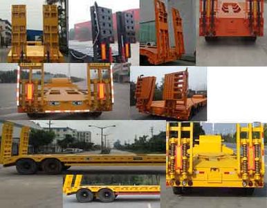 Huilian Automobile HLC9343TDP Low flatbed semi-trailer