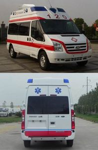 Jiangling Quanshun brand automobiles JX5049XJHMCC ambulance