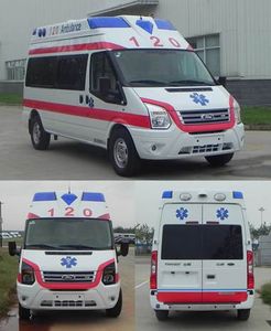 Jiangling Quanshun brand automobiles JX5049XJHMCC ambulance