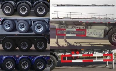 Huanghai  DD9409GRY Flammable liquid tank transport semi-trailer