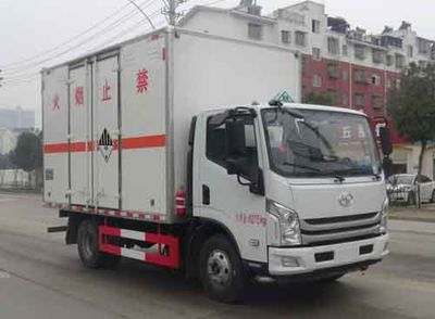 Huatong brand automobiles HCQ5080XZWSH6 Miscellaneous dangerous goods box transport vehicle