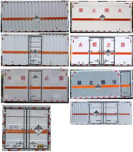 Huatong brand automobiles HCQ5080XZWSH6 Miscellaneous dangerous goods box transport vehicle