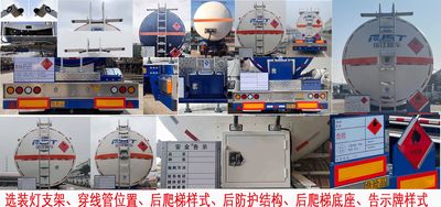 Ruijiang  WL9405GRYD50Y Flammable liquid tank transport semi-trailer