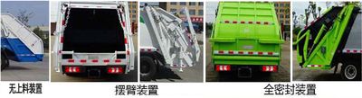 Chusheng  CSC5123ZYSJHBEV Pure electric compression garbage truck