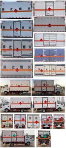 Dali  DLQ5045XRQEQ6 Flammable gas box transport vehicle