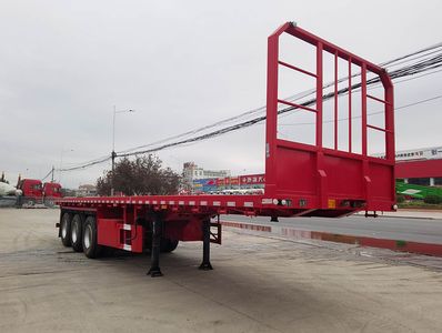 Zhongji Longfei brand automobiles ZJA9400TPB Flat transport semi-trailer