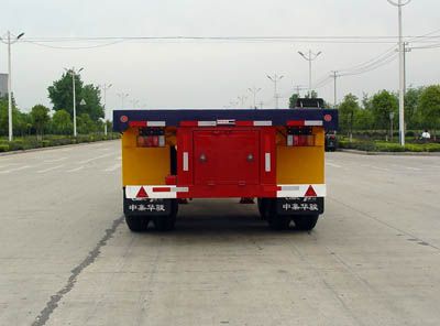 Huajun  ZCZ9110P Flat semi-trailer