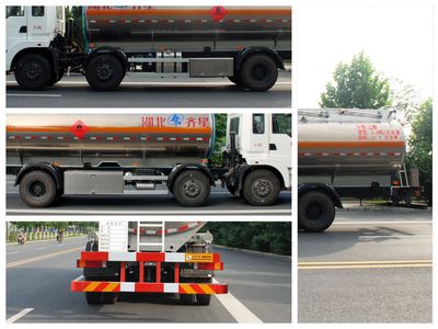 Qixing  QXC5250GRY Aluminum alloy flammable liquid tank transport vehicle