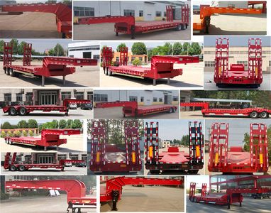 Chenlu  LJT9354TDP Low flatbed semi-trailer