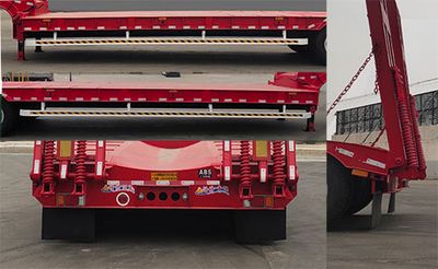 Chenlu  LJT9354TDP Low flatbed semi-trailer