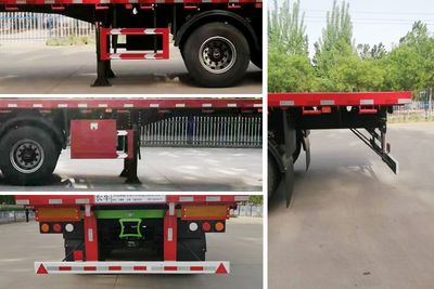 Chuanteng  HBS9401TP Flat semi-trailer