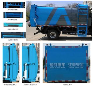 Wuzheng  WZK5101ZZZW63K6 Hydraulic Lifter Garbage truck 