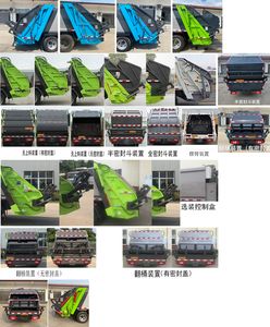 Zhongyunwei brand automobiles ZYW5040ZYS6BJ Compressed garbage truck