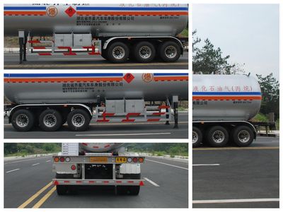 Qixing  QXC9400GYQ Semi trailer for liquefied gas transportation