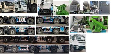 Lingyu  CLY5315GJB29E6F Concrete mixing transport vehicle