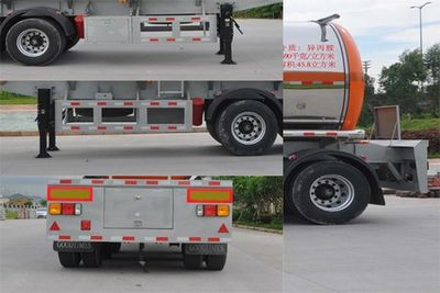 Hong Kong and Guangdong  HSD9401GRY Flammable liquid tank transport semi-trailer