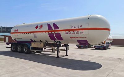 Huida brand automobiles YHD9404GYQ01 Semi trailer for liquefied gas transportation