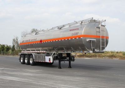 Yongqiang  YQ9400GYYCT2A Aluminum alloy oil transport semi-trailer