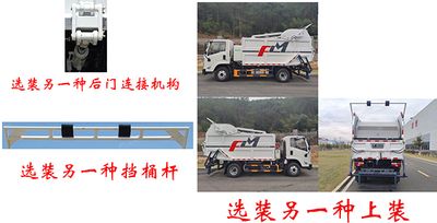 Fulongma  FLM5080ZYSJL6GW Compressed garbage truck